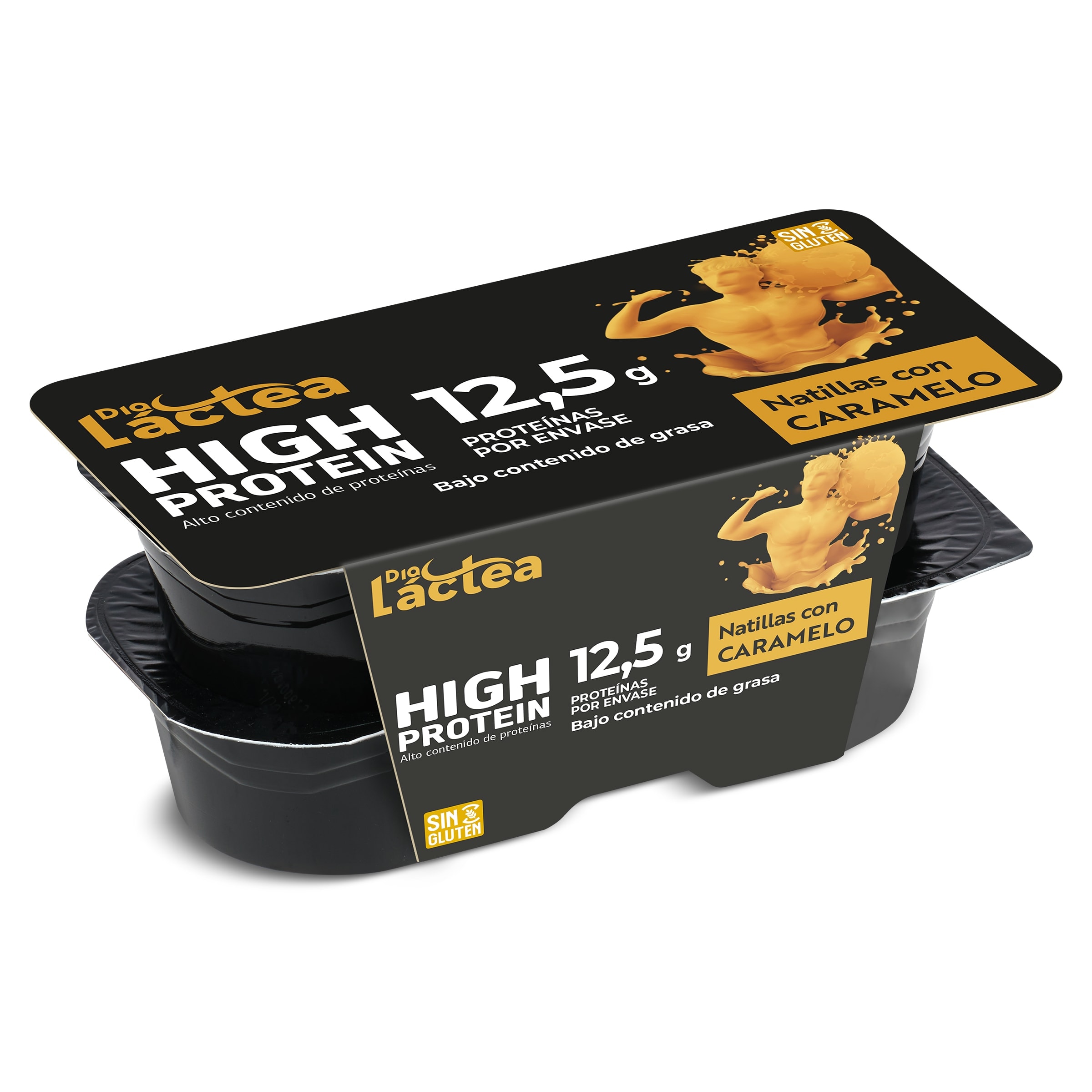 Natillas con caramelo alta en proteínas Dia Láctea 4 x 125 g