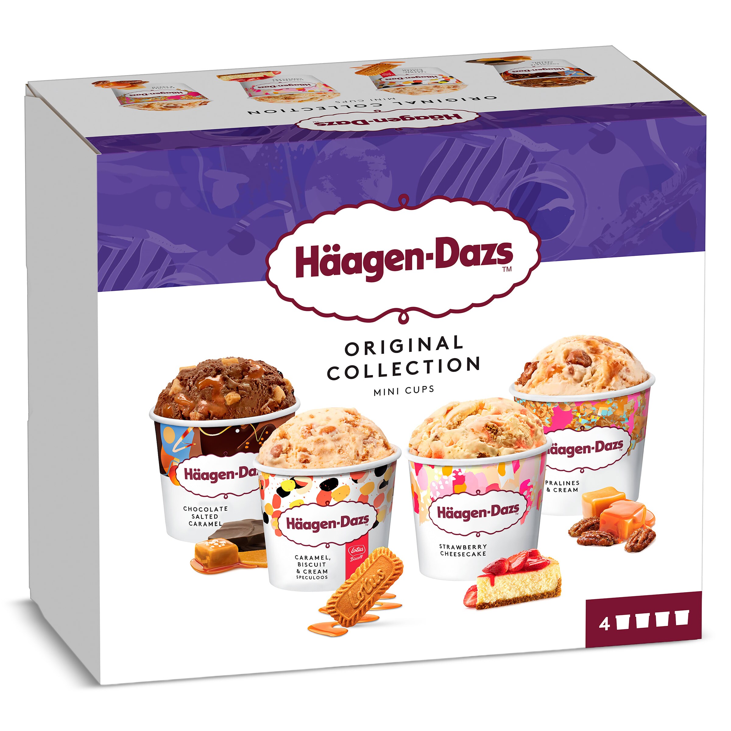 Mini tarrinas helado 4 unidades Haagen Dazs 326 g