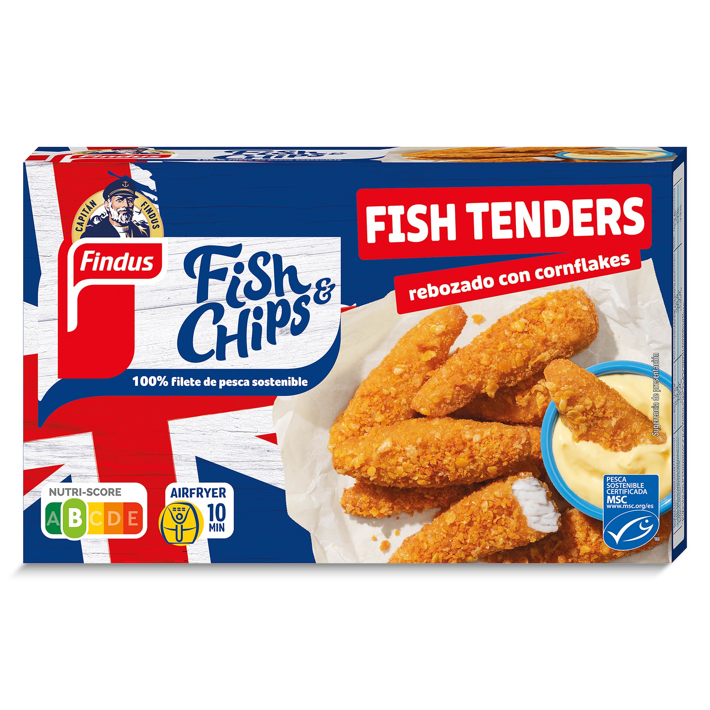 Palitos de pescado fich tenders MSC Findus bolsa 256 g