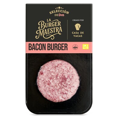 Burger de vacuno con bacon Selección de Dia blister 150 g-0