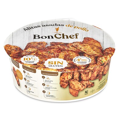 Alitas asadas de pollo Bonchef bandeja 500 g aprox.-0