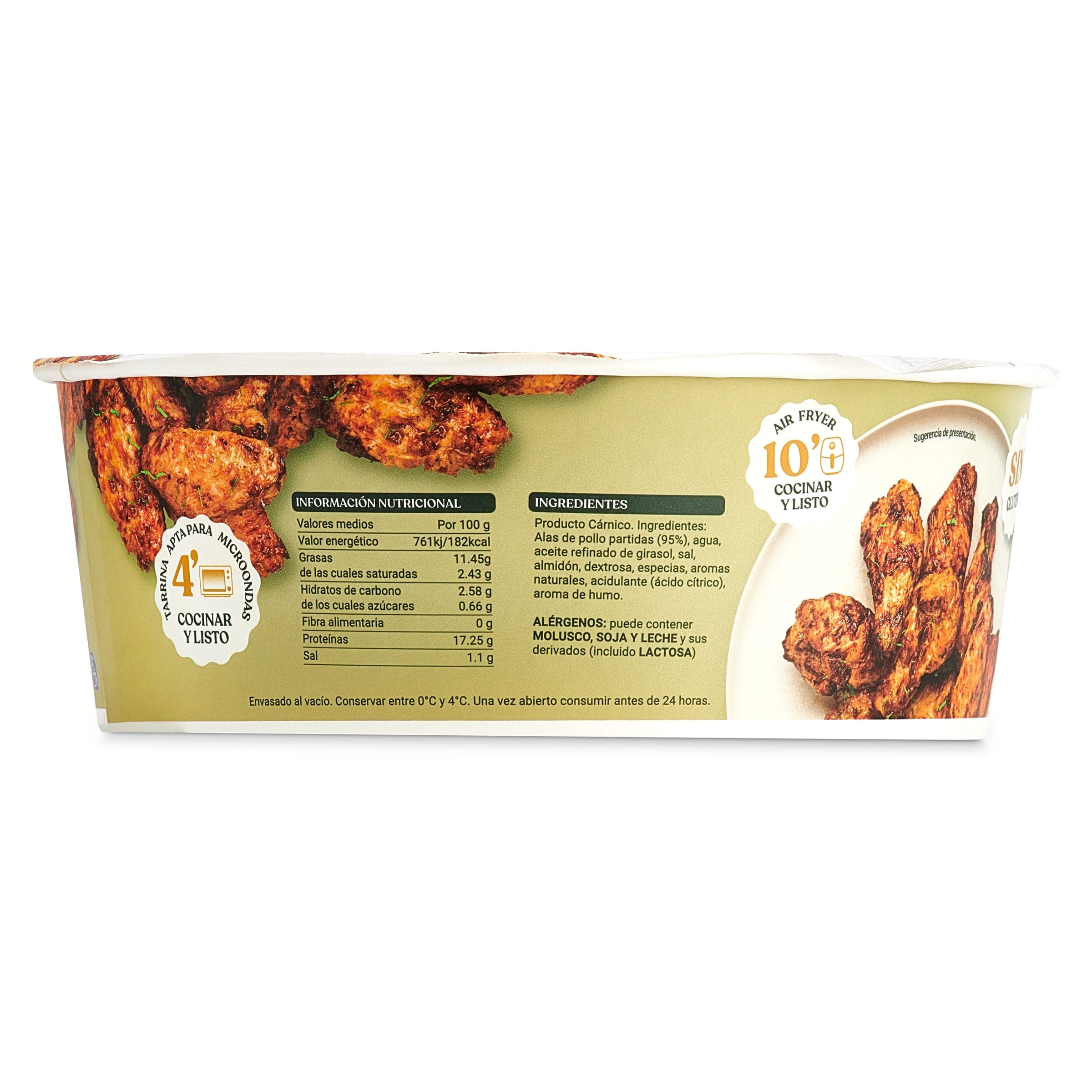 Alitas asadas de pollo Bonchef 550 g