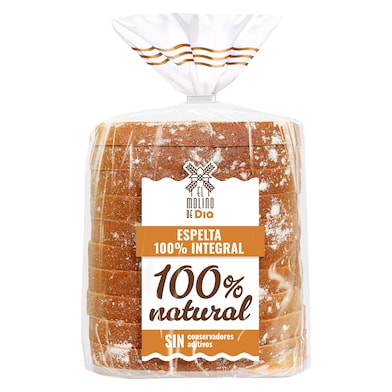 Pan de molde espelta integral El molino de Dia 400 g-0