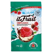 Frambuesas cubiertas con chocolate blanco y con leche Itfruit bolsa 100 g