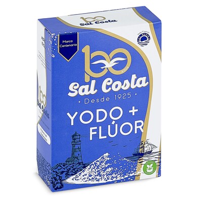 Sal marina con yodo más flúor Costa paquete 1 Kg-0 Sal marina con yodo más flúor Costa paquete 1 Kg-0