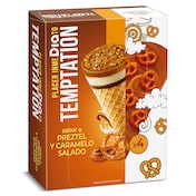 Conos sabor pretzel Dia Temptation 4 x 73 g