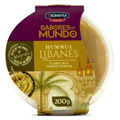 Hummus libanés Bonnysa bandeja 200 g-0