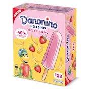 Polos fresa y plátano Danonino 6 x 35 g