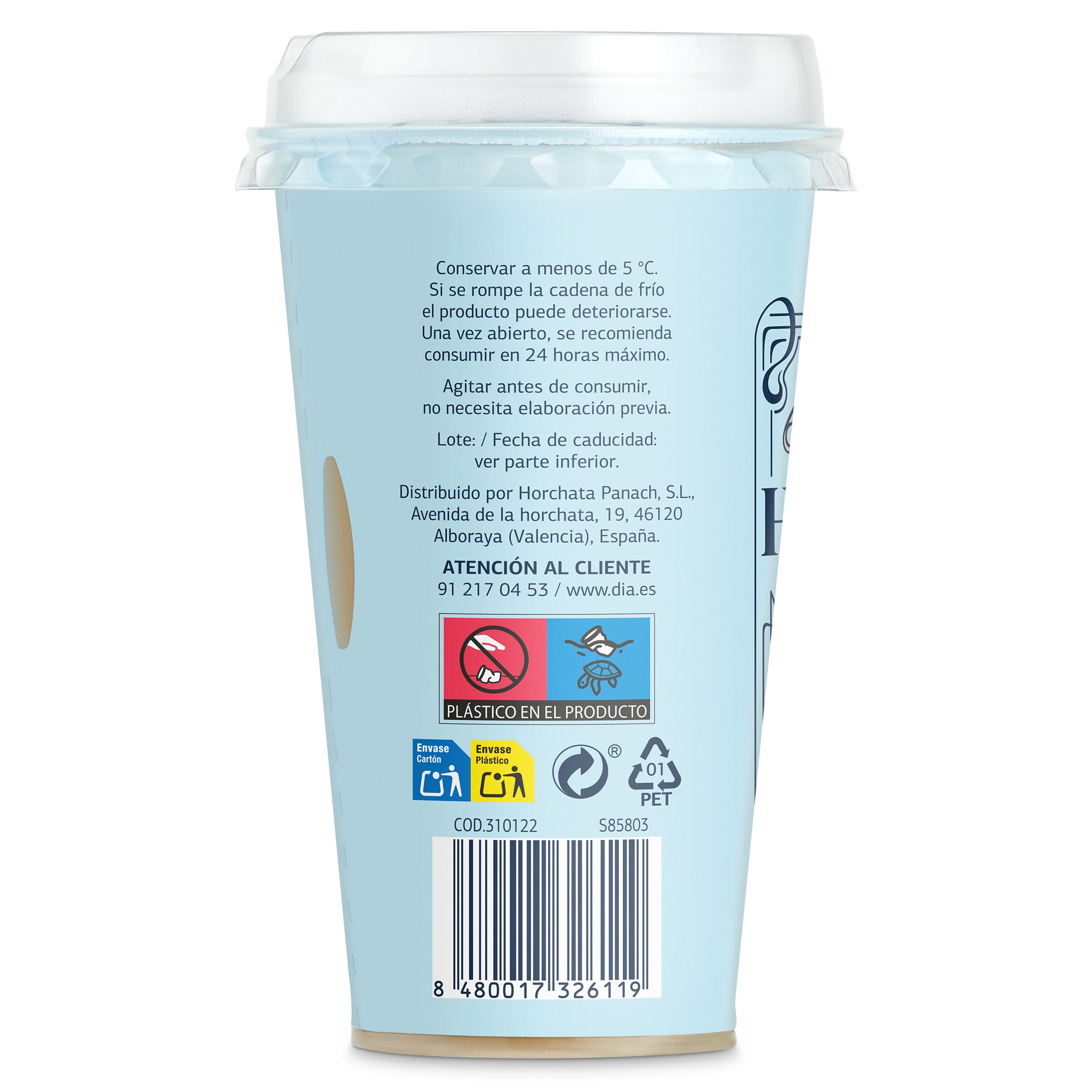 Horchata fresca Dia 250 ml