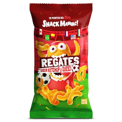 Regates sabor ketchup y queso Dia Snack Maniac 120 g-0