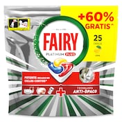 Pastillas lavavajillas platinium plus Fairy 25 unidades