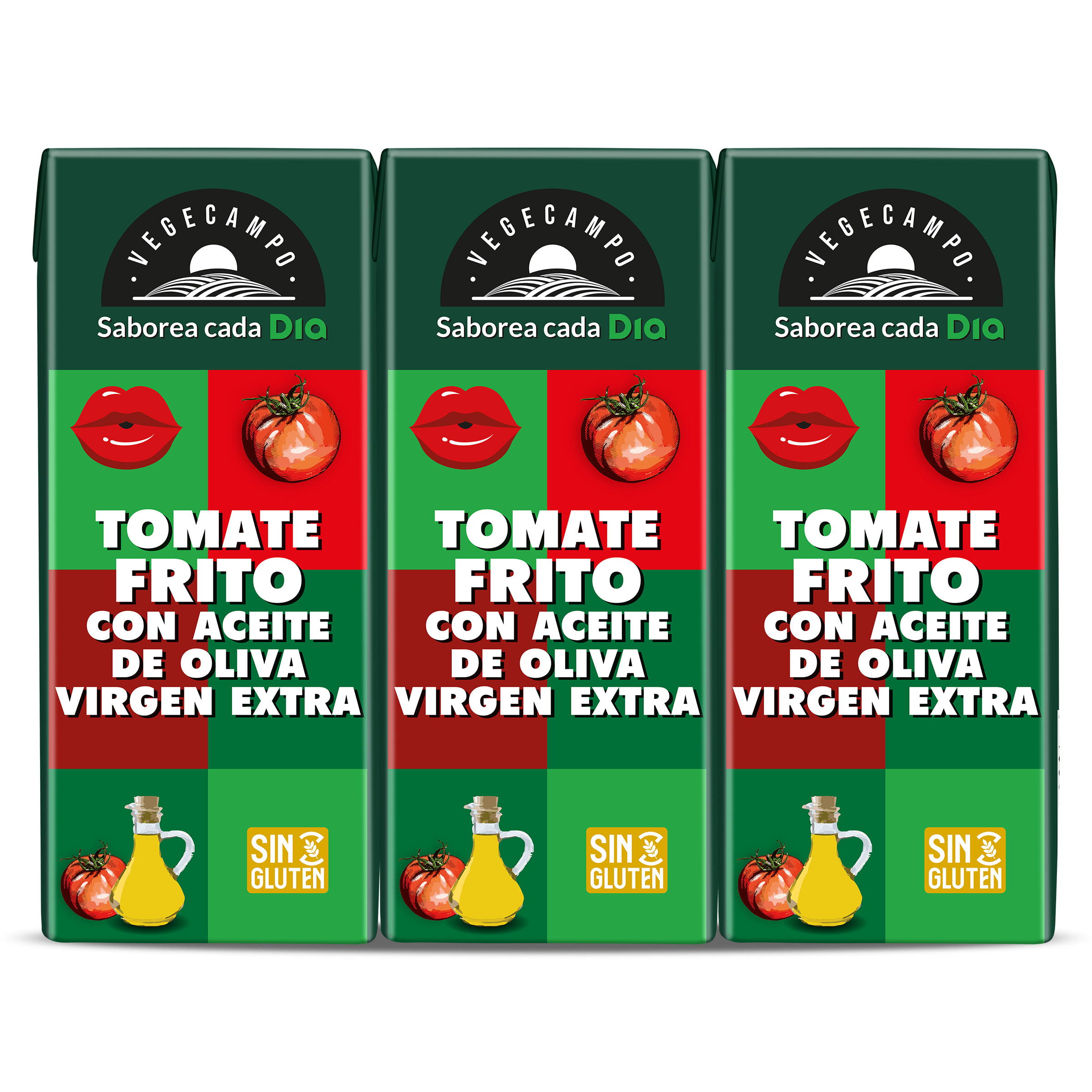 Tomate frito con aceite de oliva Dia Vegecampo 3 x 215 g