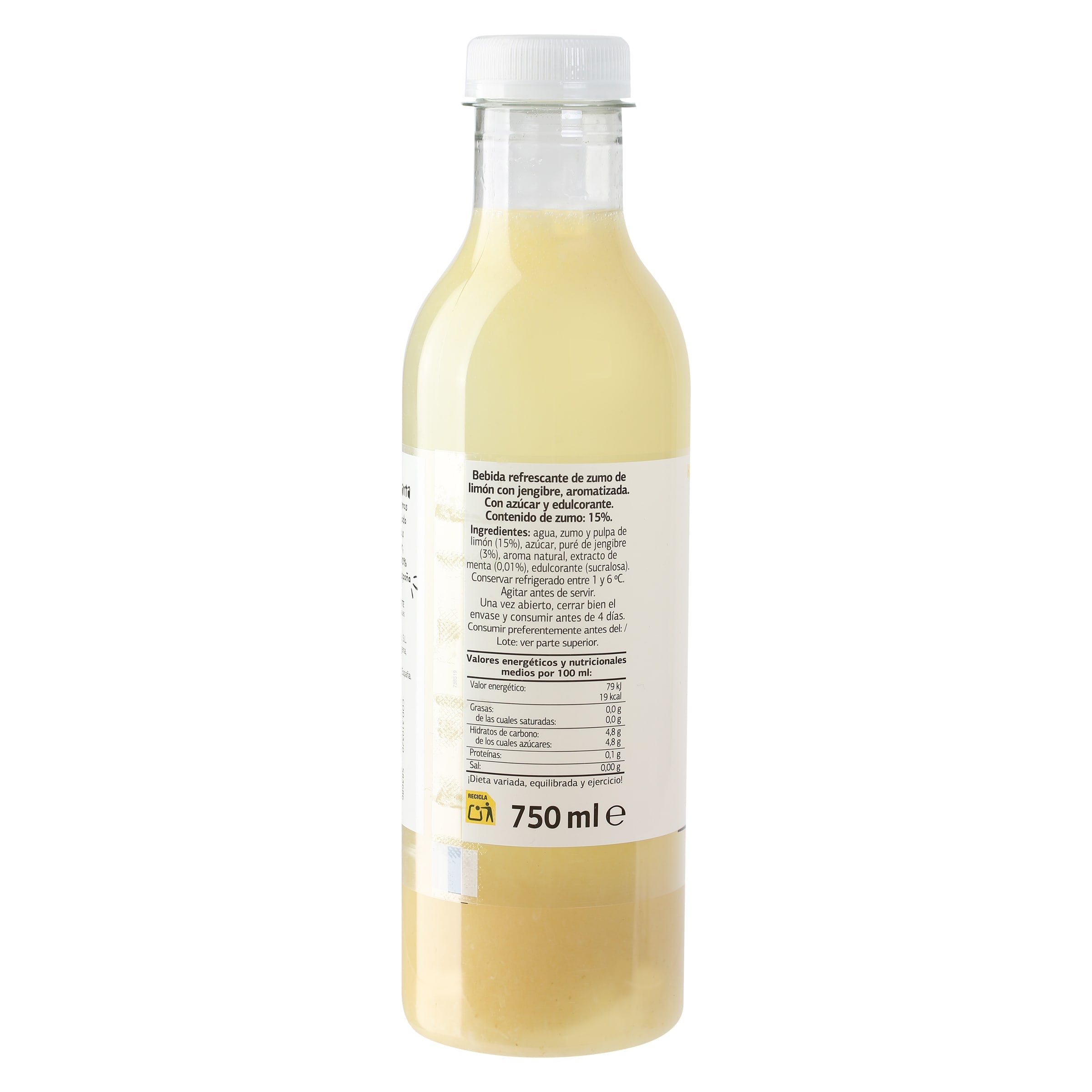 Limonada con jengibre y hierbabuena Dia Saborfera 750 ml