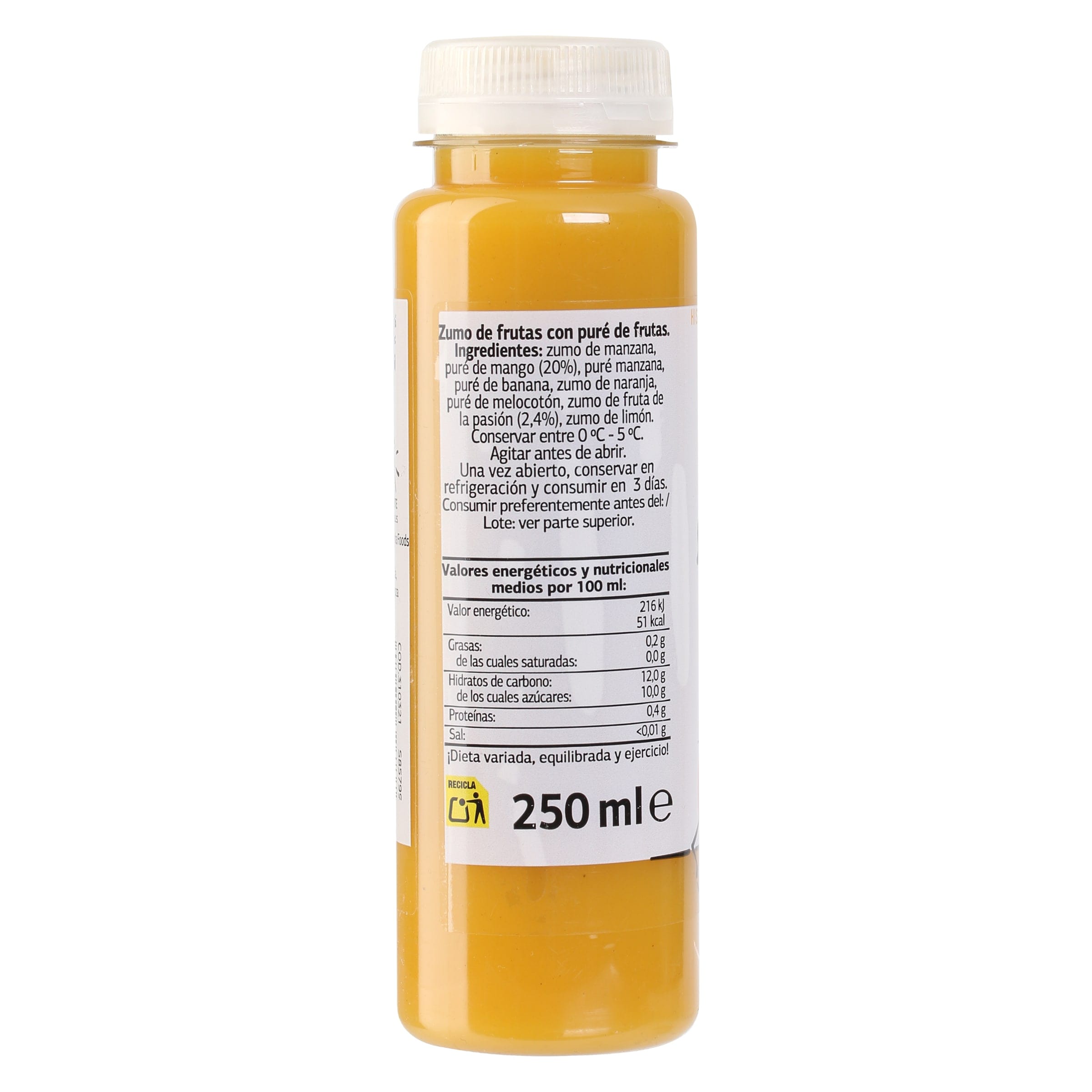 Smoothie tropical con mango Dia Saborfera 250 ml