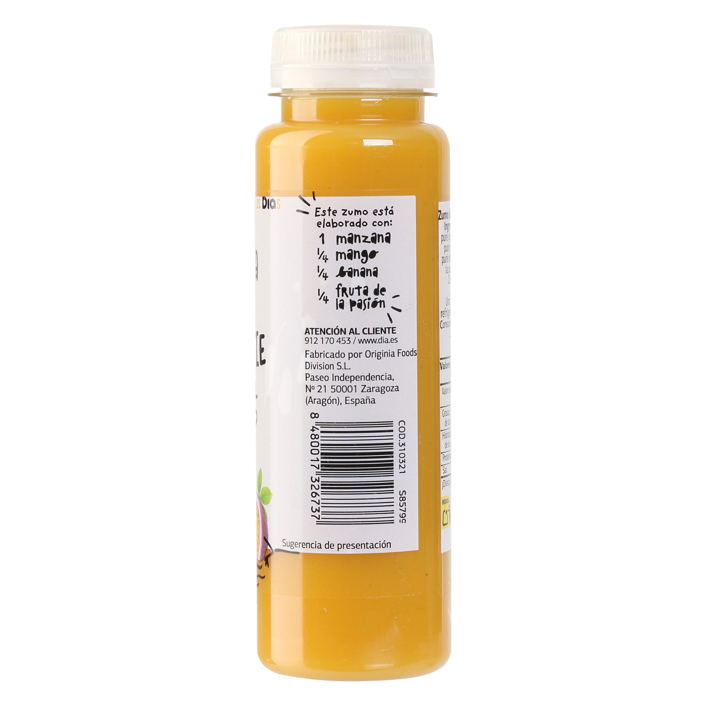 Smoothie tropical con mango Dia Saborfera 250 ml