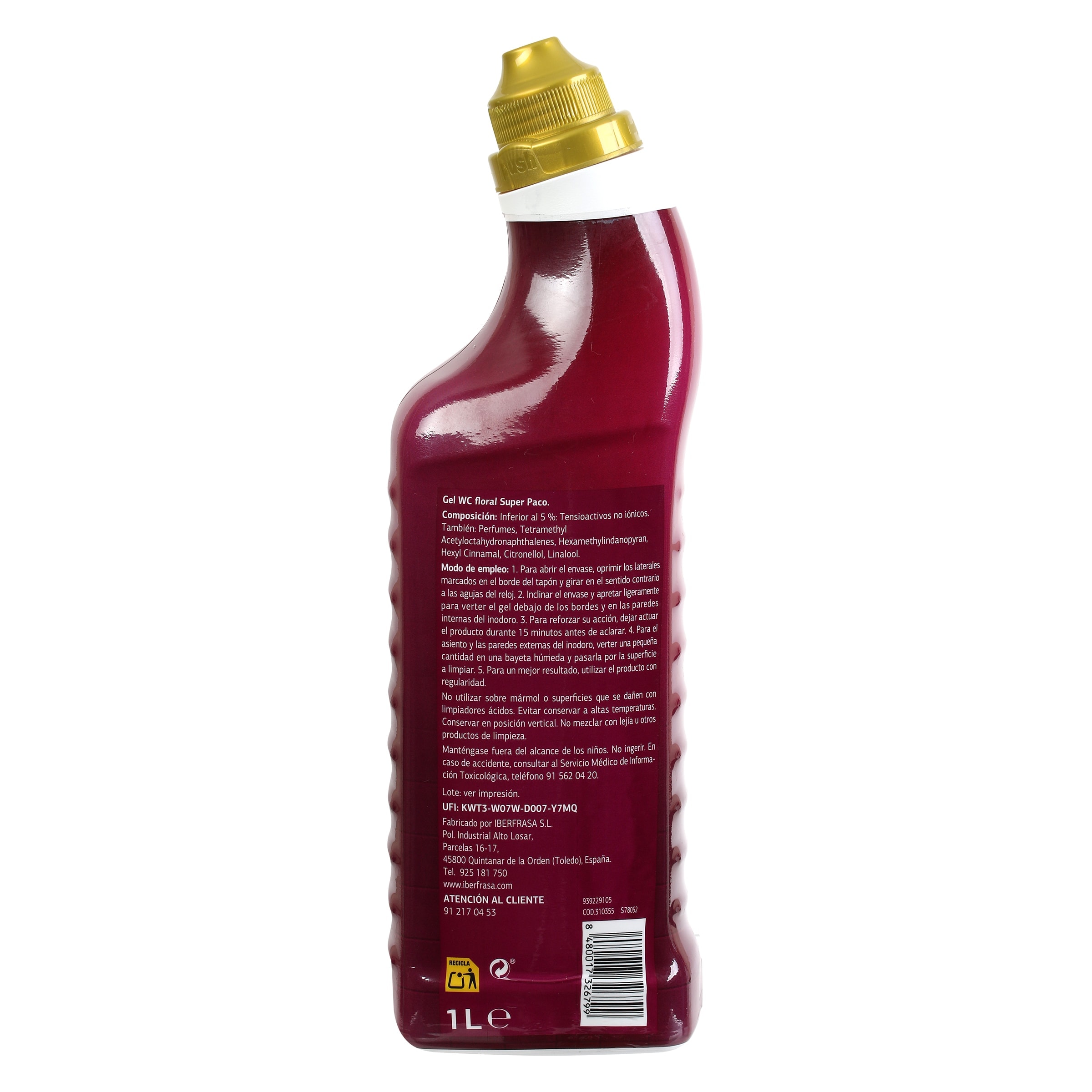 Gel limpiador WC floral Dia Super Paco 1 L