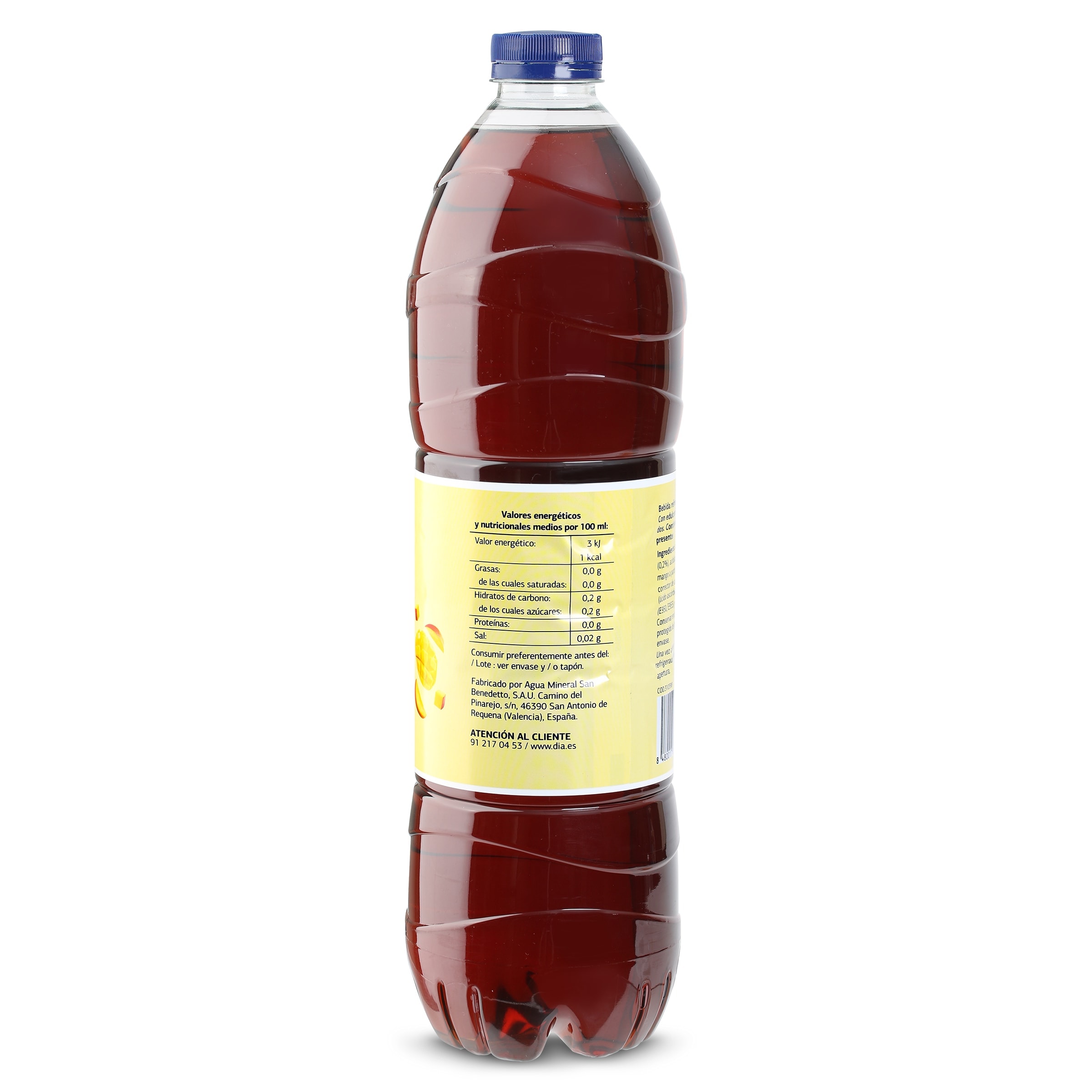 Refresco de té de mango zero Dia Upss 1.5 L