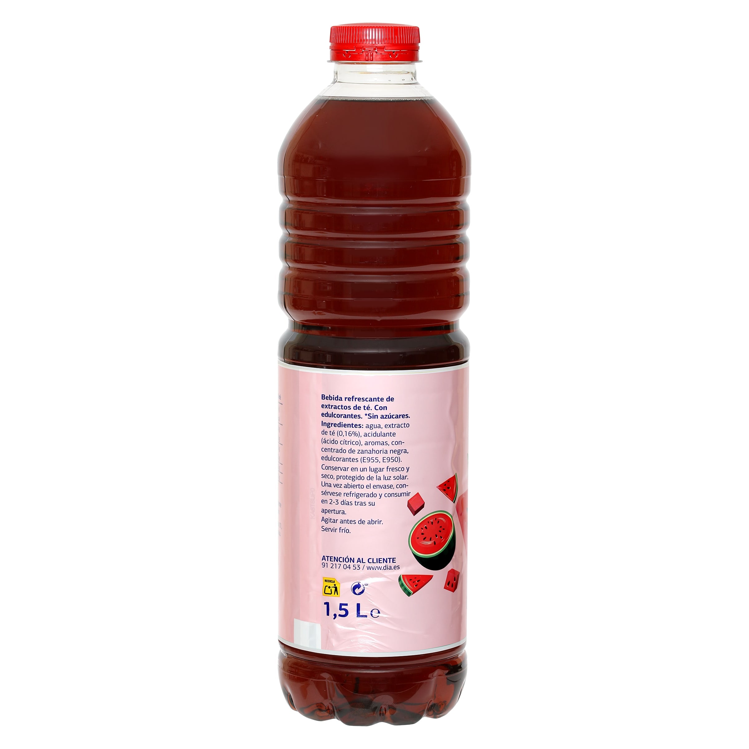 Refresco de té sabor sandía zero Dia Upss 1,5 L