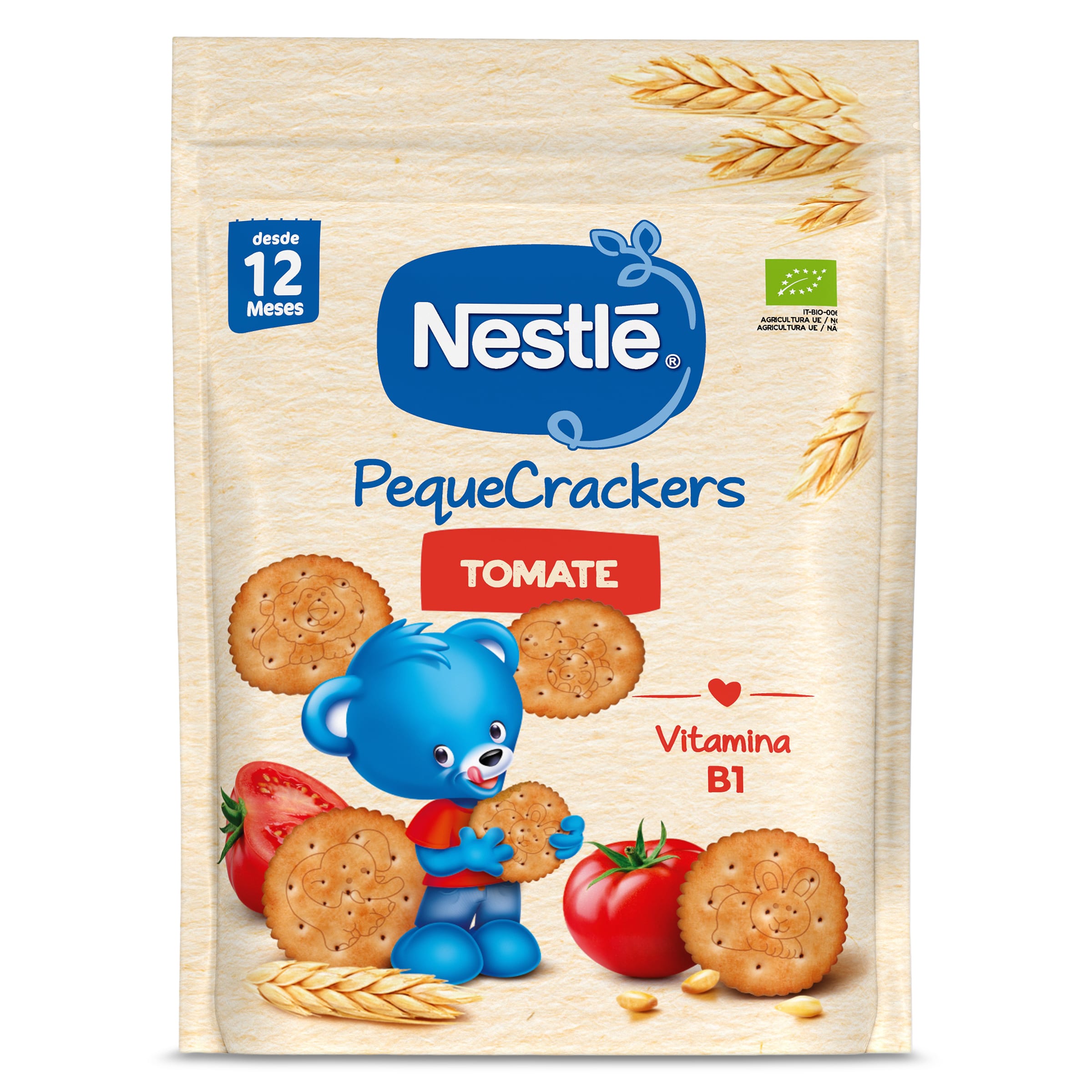 Peque crackers sabor tomate Nestlé bolsa 100 g