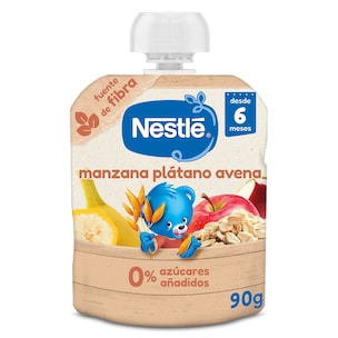 alimento infantil con pure de manzana platano y avena 90 g