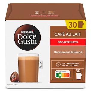 capsulas de cafe descafeinado dolce gusto 30 unidades