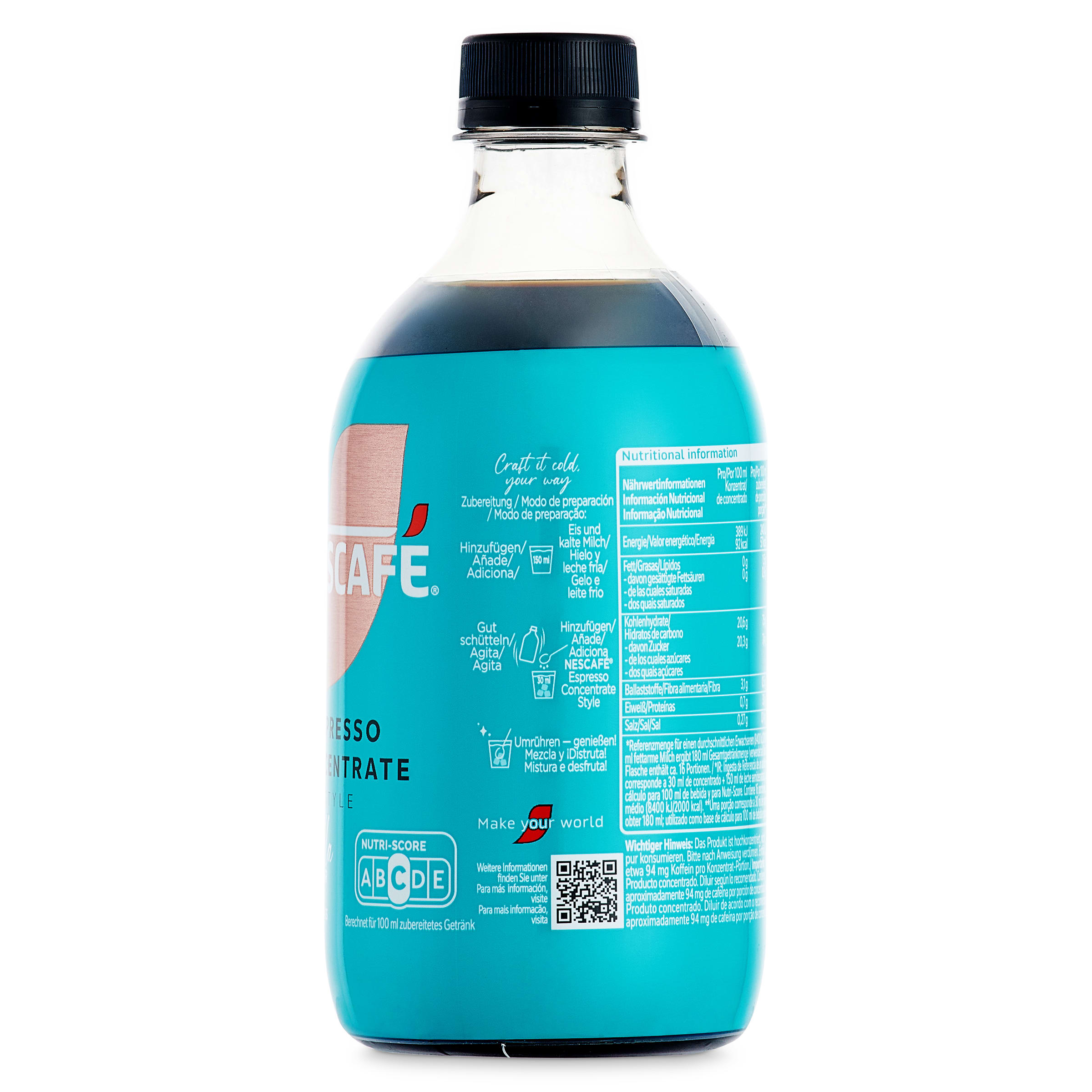 Café espresso concentrado vainilla Nescafé 500 ml