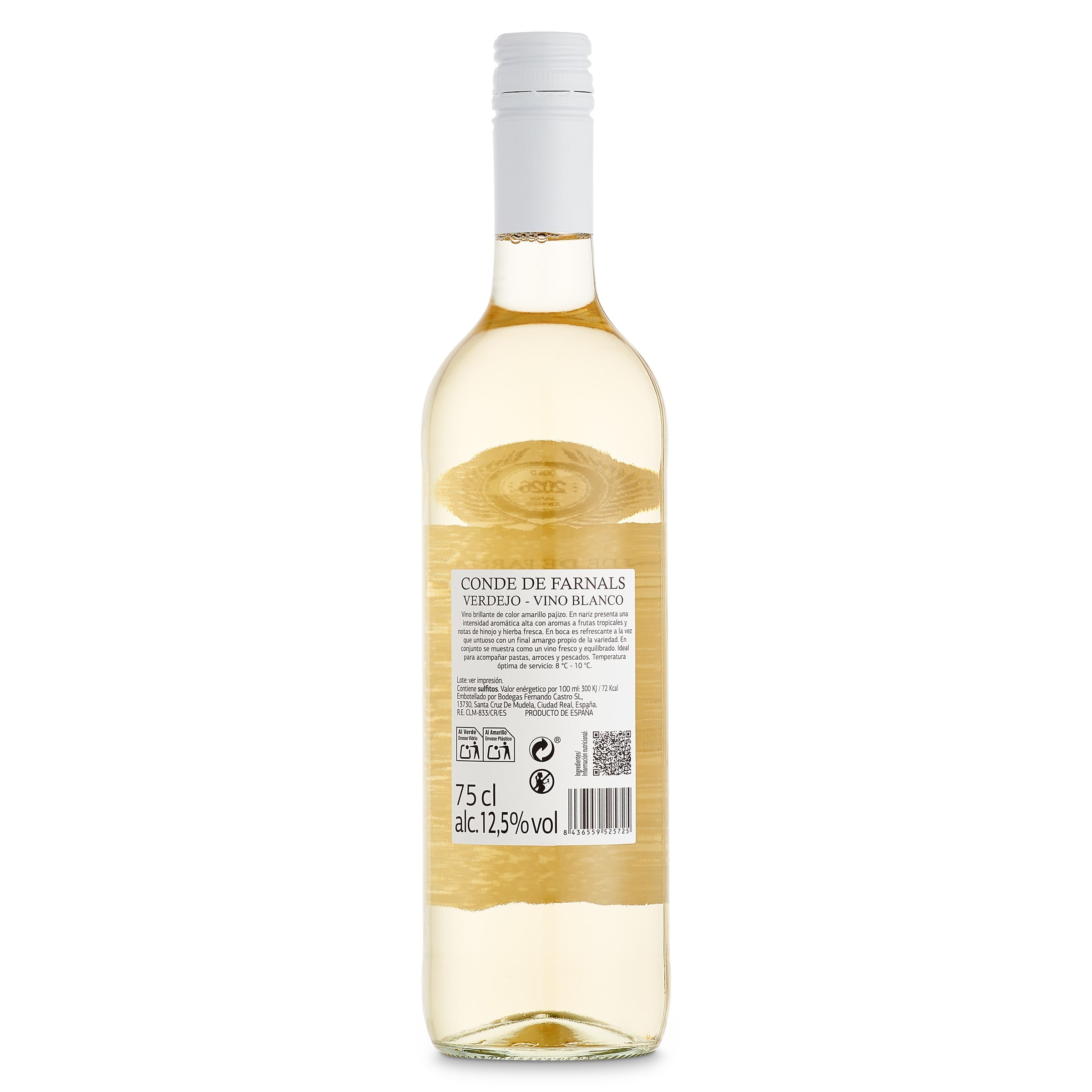 Vino blanco verdejo Conde de farnals 75 cl