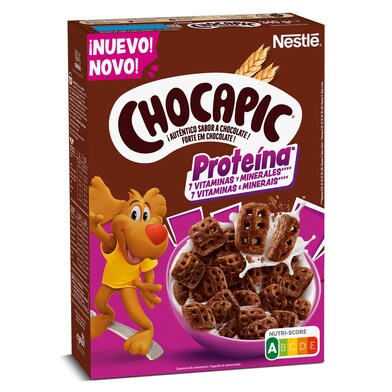Cereales con chocolate alto en proteínas Nestlé Chocapic caja 340 g-0
