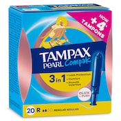 Tampax Compak Pearl regular 20 unidades