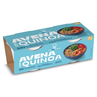 Vasos de avena con quinoa Dia Al Punto 2 x 150 g-0 Vasos de avena con quinoa Dia Al Punto 2 x 150 g-0