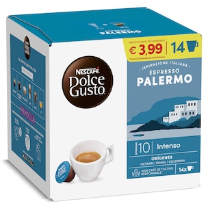 capsulas de cafe espresso palermo dolce gusto 14 unidades