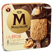 Magnum signature melocotón 3 x 70 g