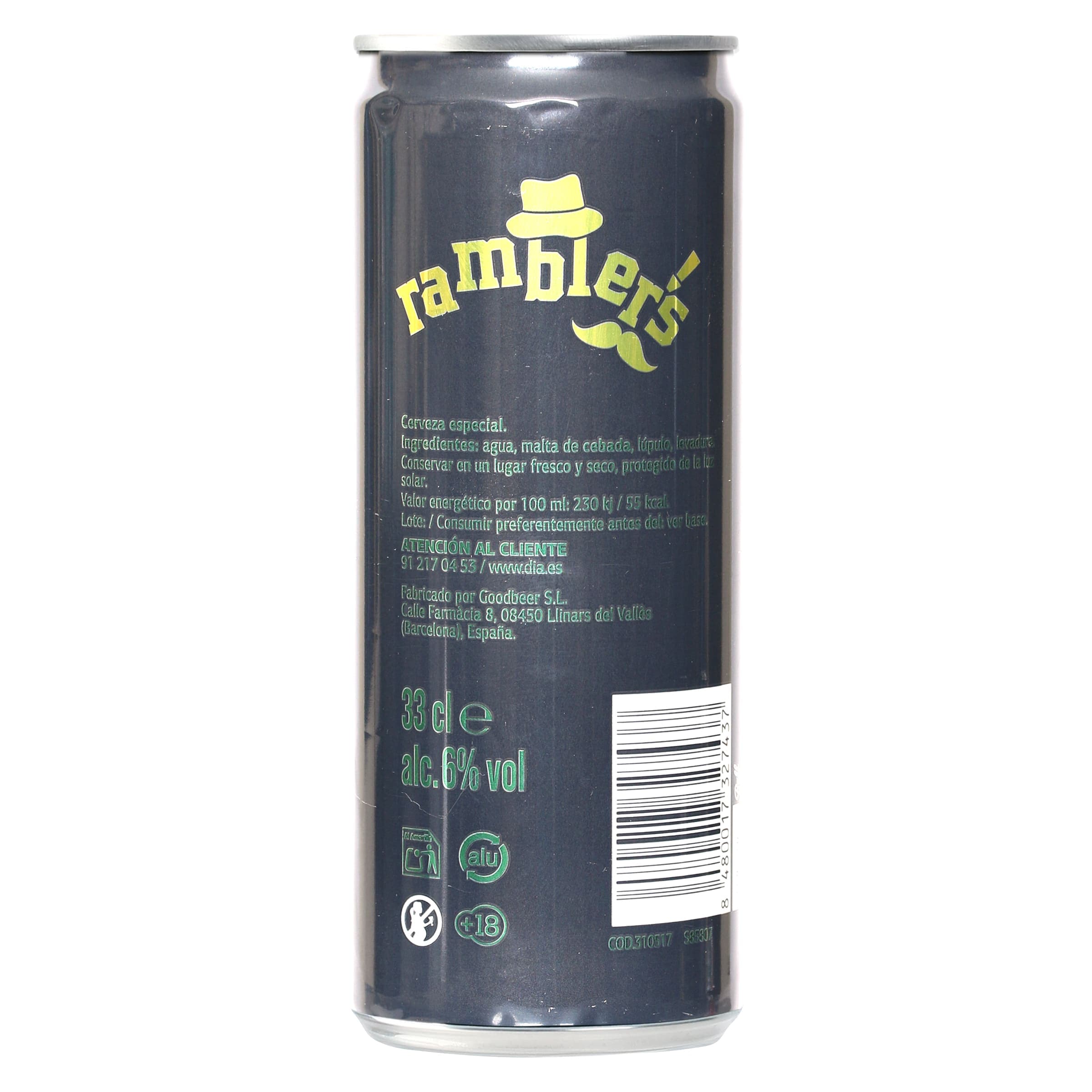 Cerveza Abadía rubia Dia Ramblers 33 cl
