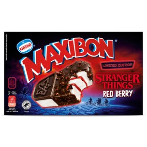 maxibon strangers things red berry 4 x 93 g