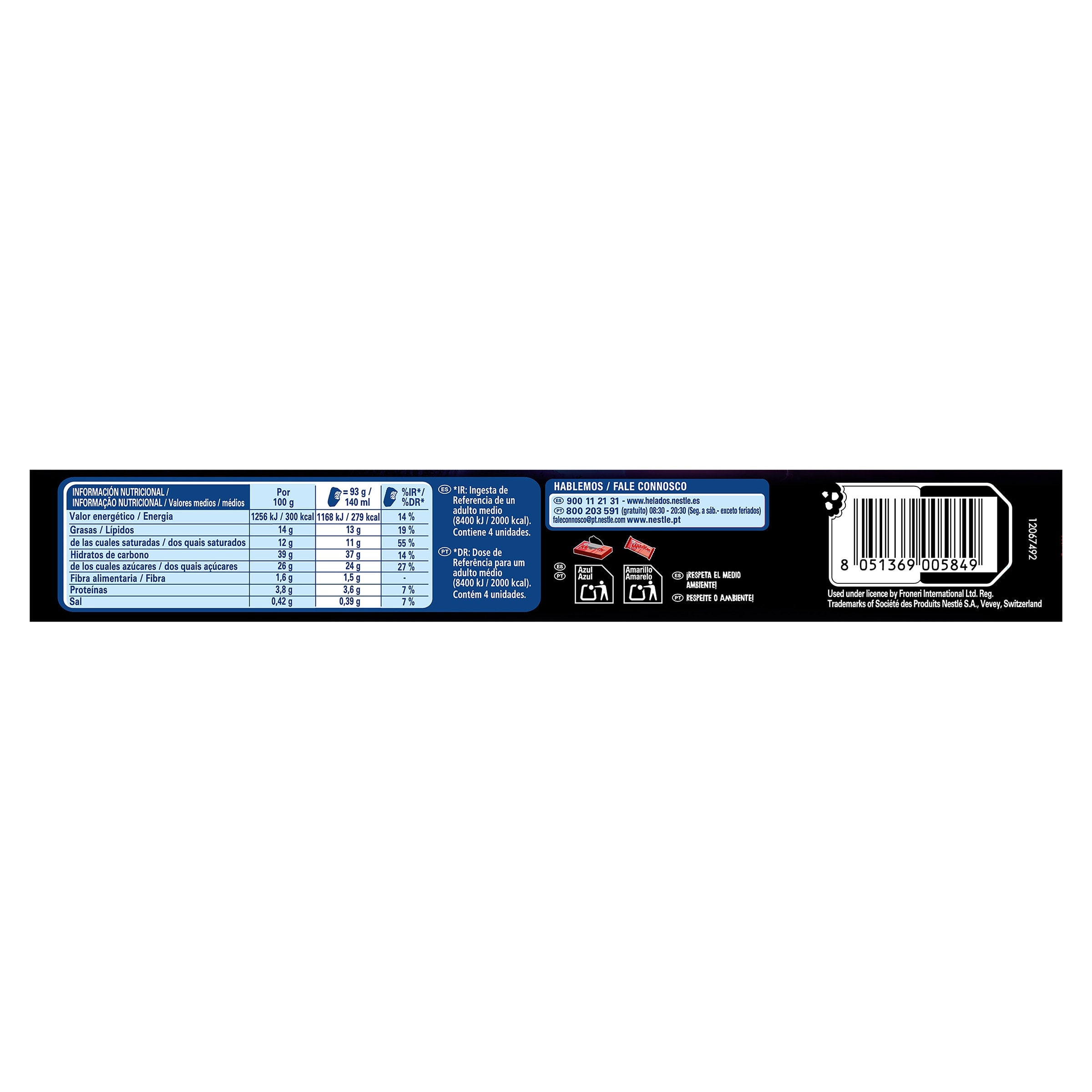 Maxibon Strangers Things red berry Nestlé 4 x 93 g