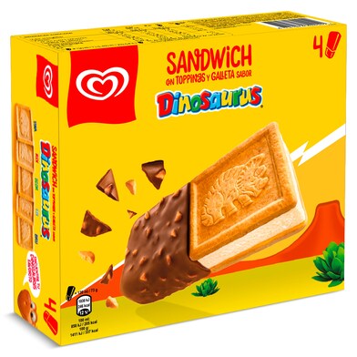 Helado sándwich Dinosaurus Frigo 4 x 73 g-0
