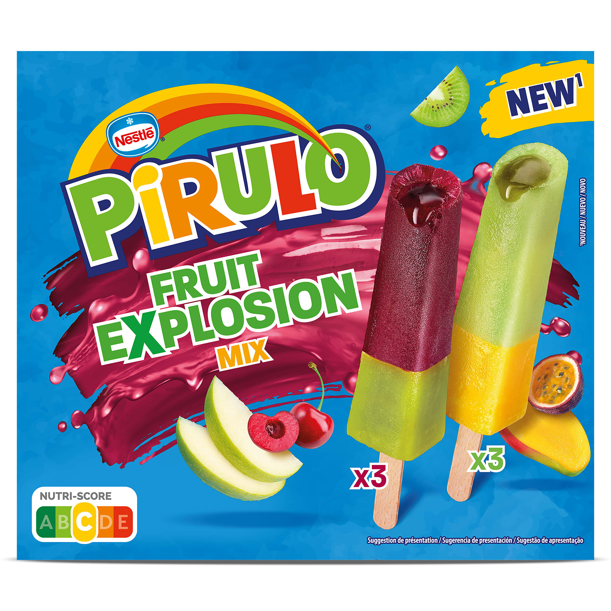 Pirulo fruit explosion mix Nestlé 6 x 45 g