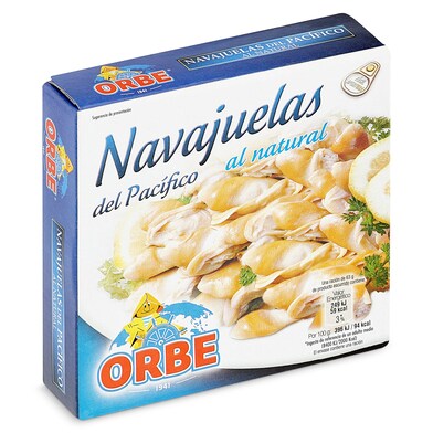 Navajuelas del Pacífico al natural Orbe lata 63 g-0