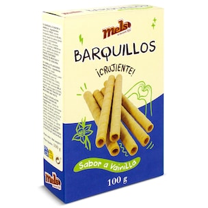 barquillos sabor vainilla 100 g