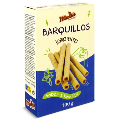 Barquillos sabor vainilla Mels 100 g-0