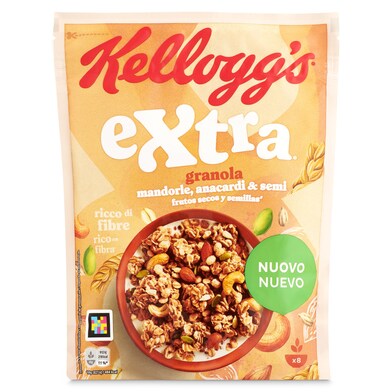 Granola con frutos secos y semillas Kellogg's Extra 375 g-0 Granola con frutos secos y semillas Kellogg's Extra 375 g-0