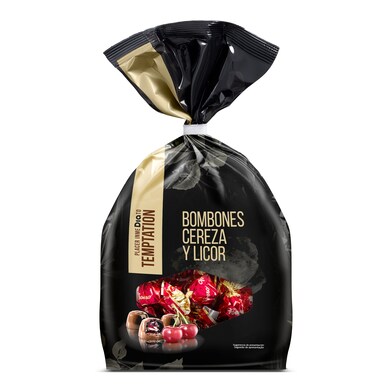 Bombones de chocolate rellenos de cereza y licor Temptation de Dia bolsa 300 g-0 Bombones de chocolate rellenos de cereza y licor Temptation de Dia bolsa 300 g-0