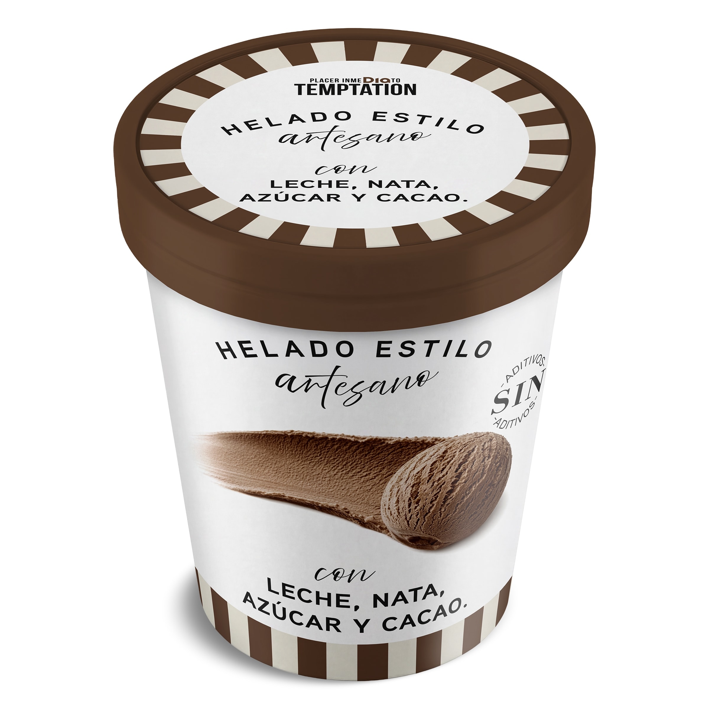 Tarrina de helado Artesano de cacao Dia Temptation 400 g