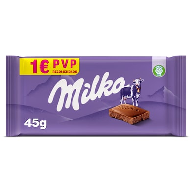 Chocolate con leche Milka 45 g-0 Chocolate con leche Milka 45 g-0