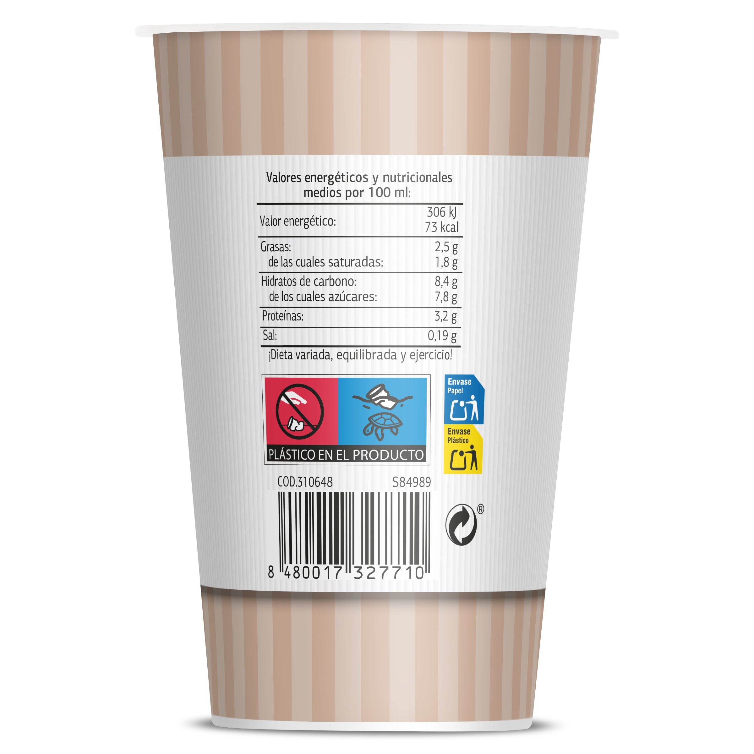Café latte descafeinado Dia Arom'arte 250 ml