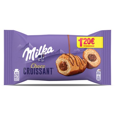 Croissant relleno de chocolate Milka 50 g-0