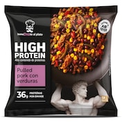 Carne de cerdo pulled pork con verduras alto en proteínas Dia Al Punto 330 g