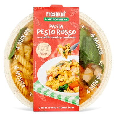 Pasta pesto rosso con pollo y verduras Freshkia 290 g-0