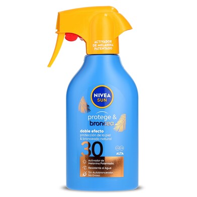 Protector solar en spray protege & broncea SPF 30 Nivea Sun 250 ml-0