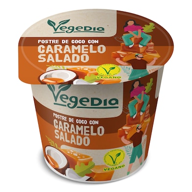 Postre vegetal con caramelo salado Dia Vegedia 150 g-0